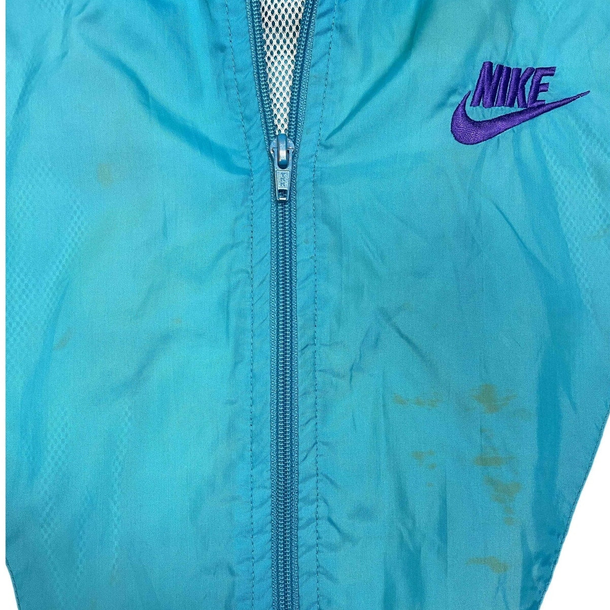 Vtg Nike 1990's Teal & Purple Track Suit Windbreaker Jacket