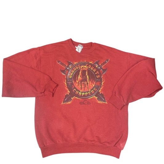 Jerzees Red Orange County Choppers Graphic Sweatshirt