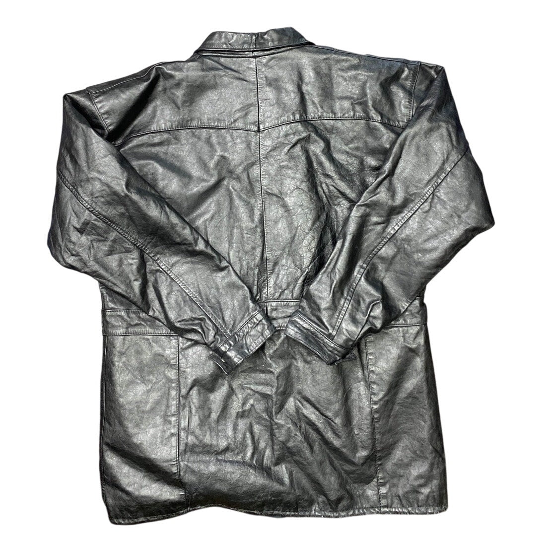 Fashion D Angelo Genuine Black Leather Jacket