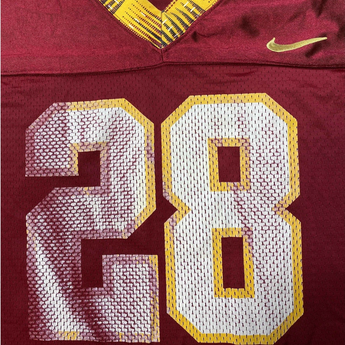 Team Nike Sports Maroon Yellow Jersey