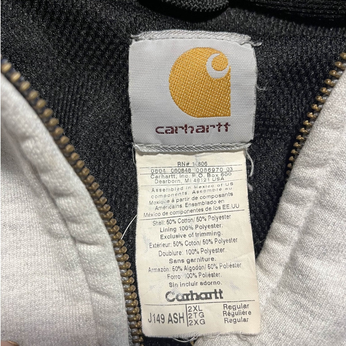 Vintage 1990s Carhartt Heavy Weight Zip-up Hoodie