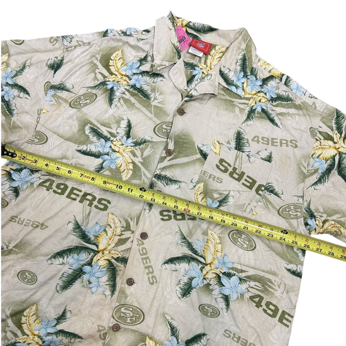 Men’s NFL San Francisco 49ers Hawaiian Button-Up Shirt