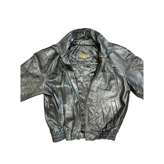 Vintage “Flightline” Bomber Leather Jacket