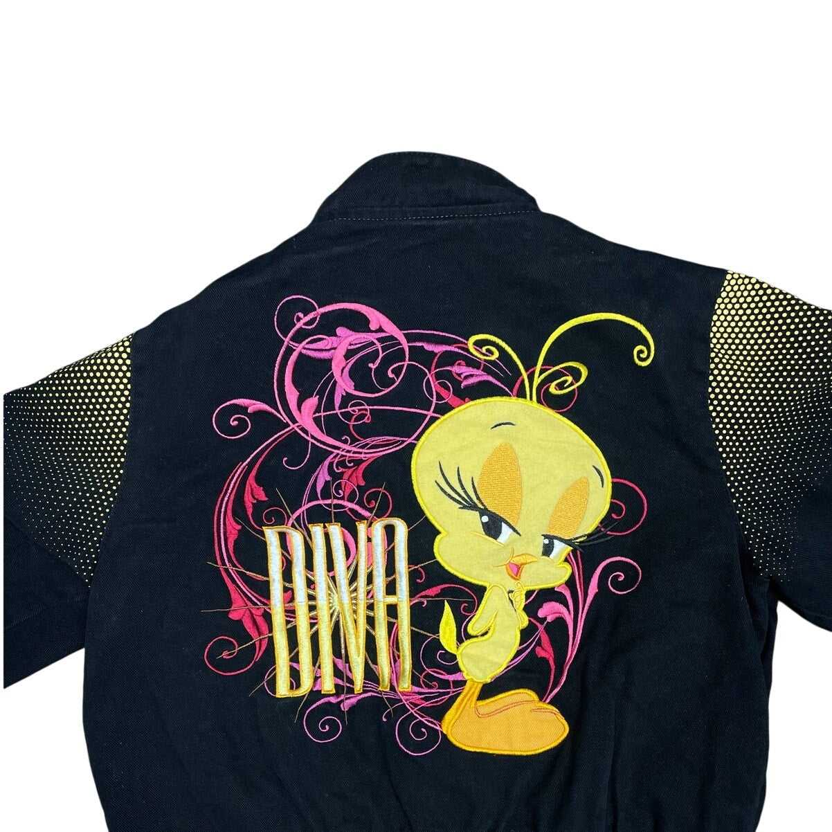 Vintage Looney Tunes Tweety Biker Jacket