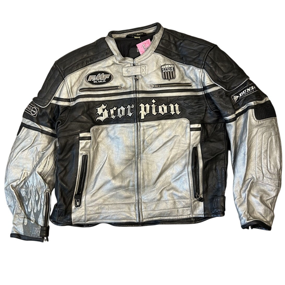 Men’s Scorpion Exo Skeleton Leather Motorcycle Jacket