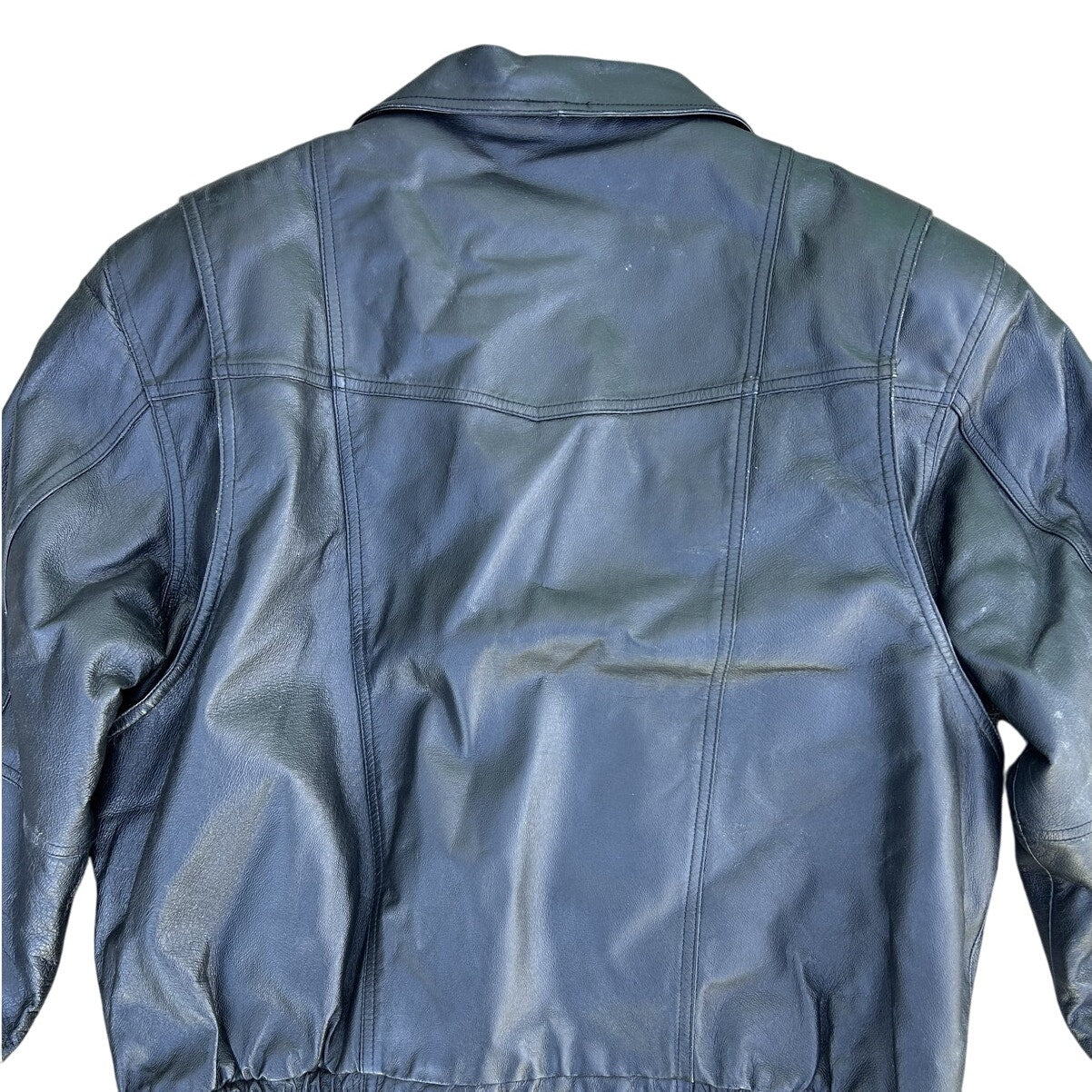 Men’s Charles Klein Bomber Leather Jacket