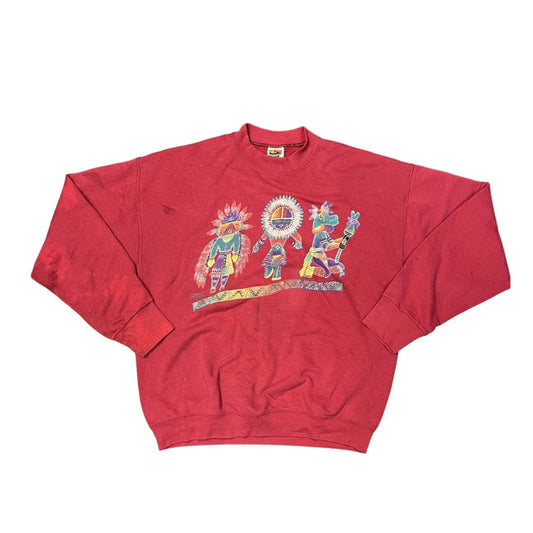 Fruit of the Loom Vintage Native American  Culture Sweater