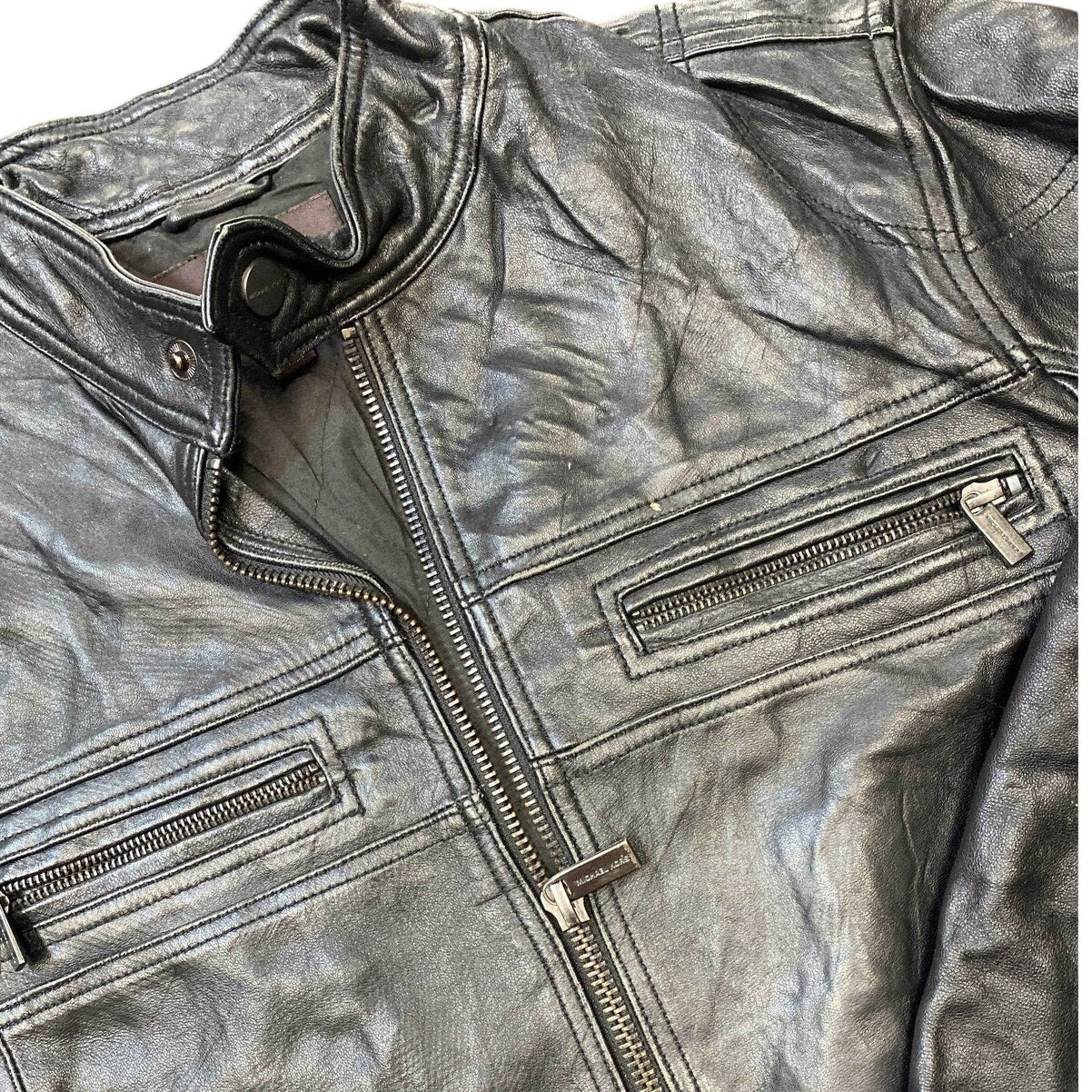 Micheal Kors Black Leather Jacket