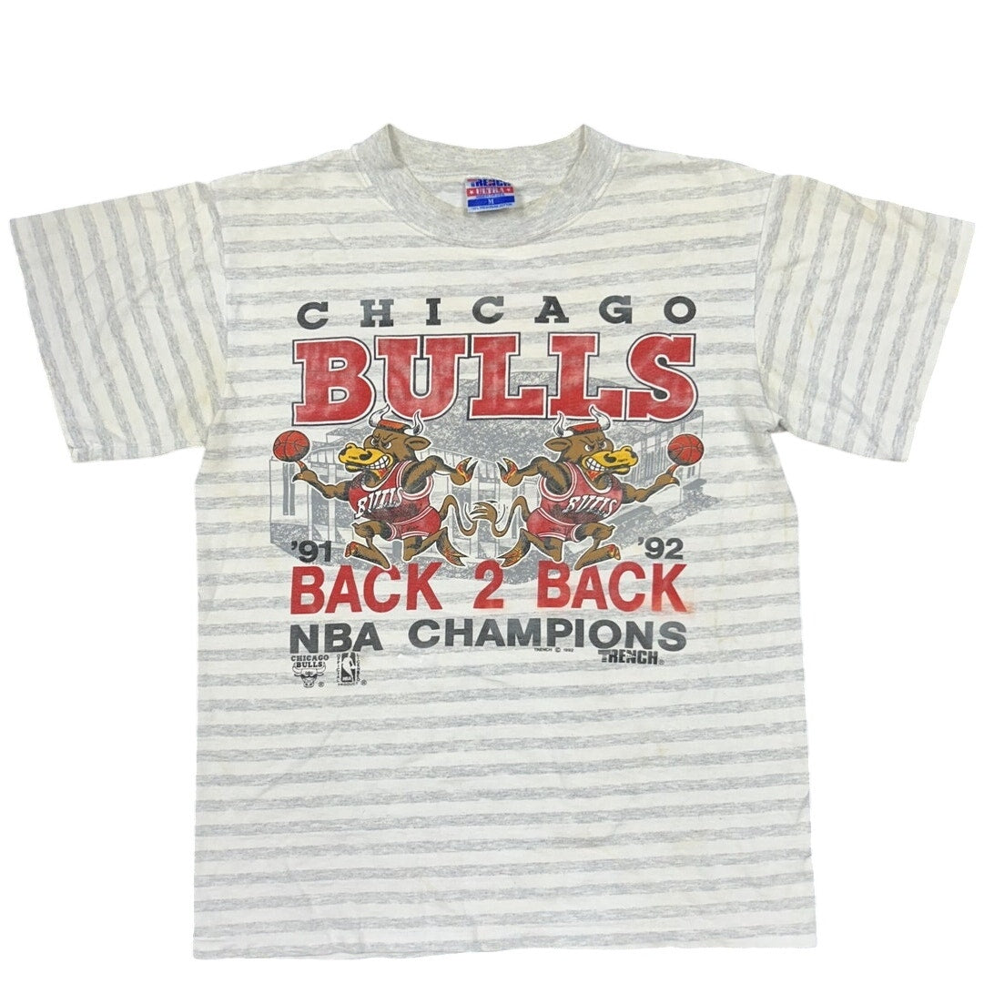 Vintage 1992 Chicago Bulls Back 2 Back NBA Champions T-shirt