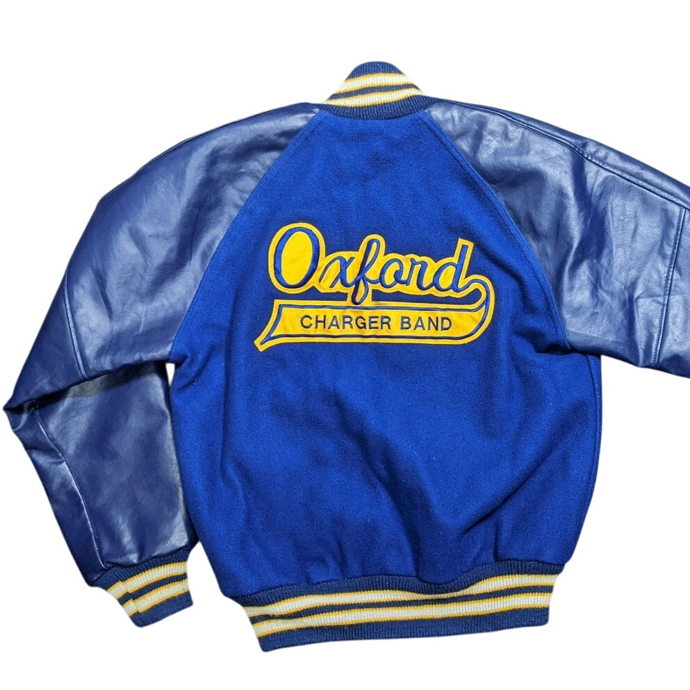 Neff Navy Blue 2009 Oxford Charger Band Varsity Jacket