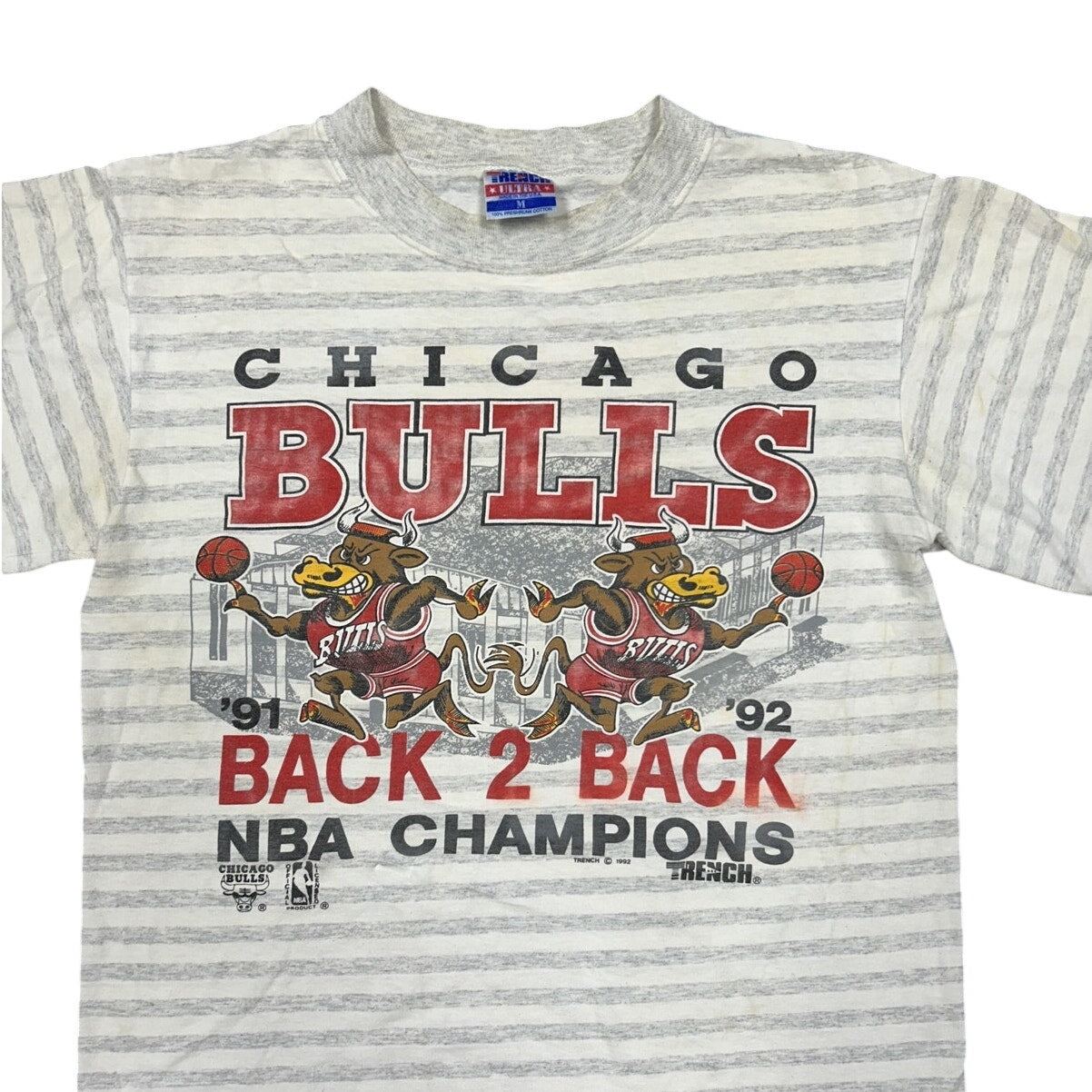 Vintage 1992 Chicago Bulls Back 2 Back NBA Champions T-shirt