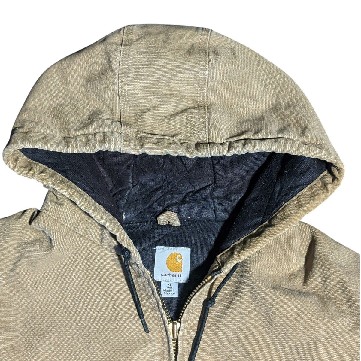 Brown/Beige Carhartt Hooded Jacket