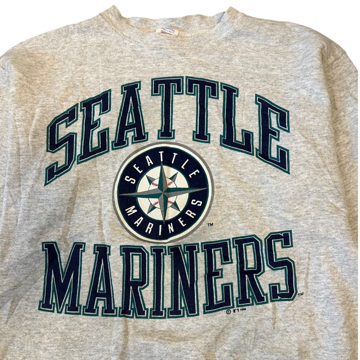 Vintage 1994 Logo 7 Seattle Mariners Crewneck Sweatshirt