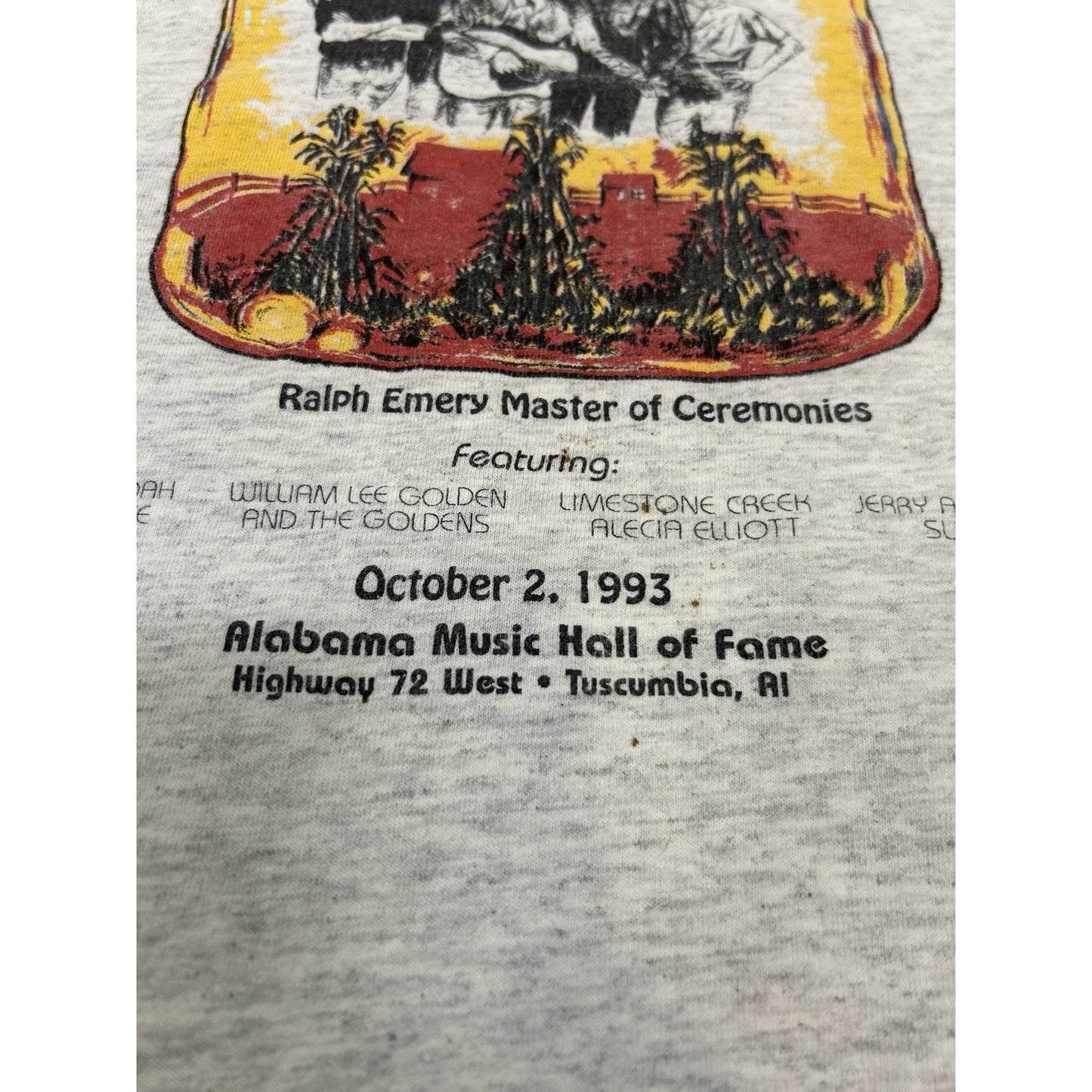 Vintage 1993 Music Hall of Fame Harvest Jam II Tee