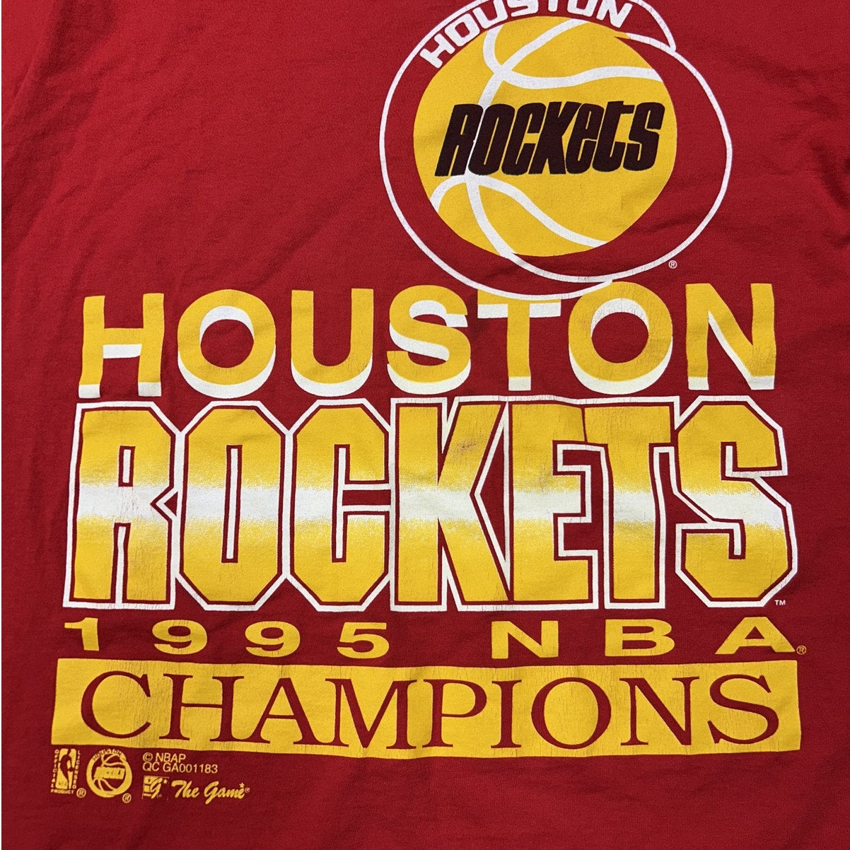 The Game Vintage 1995 Houston Rockets NBA Championship T-shirt