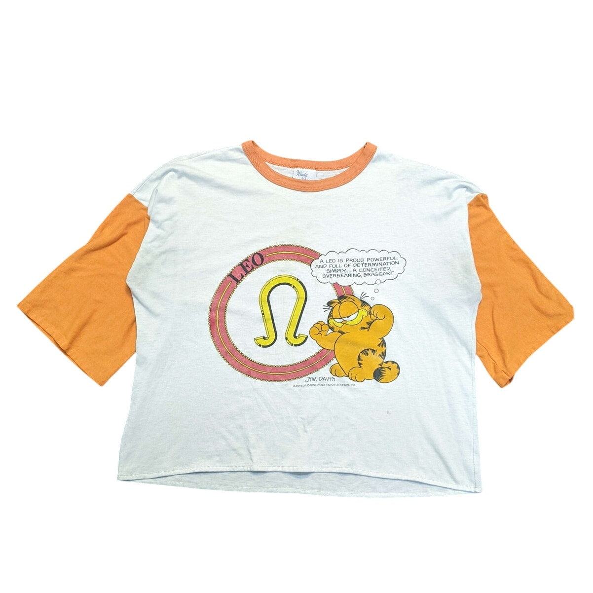 Vintage Wendy Wilson Garfield Zodiac (Leo) Baseball Tee