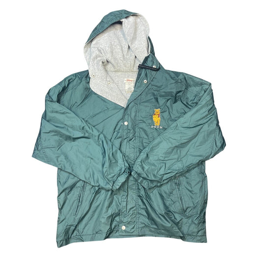 The Disney Store Green Windbreaker Winny the Pooh Jacket