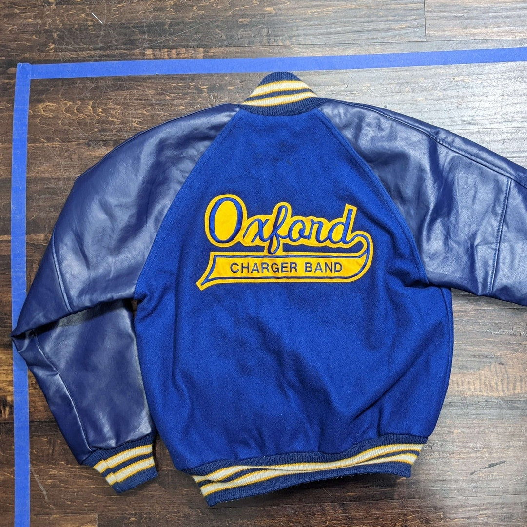 Neff Navy Blue 2009 Oxford Charger Band Varsity Jacket