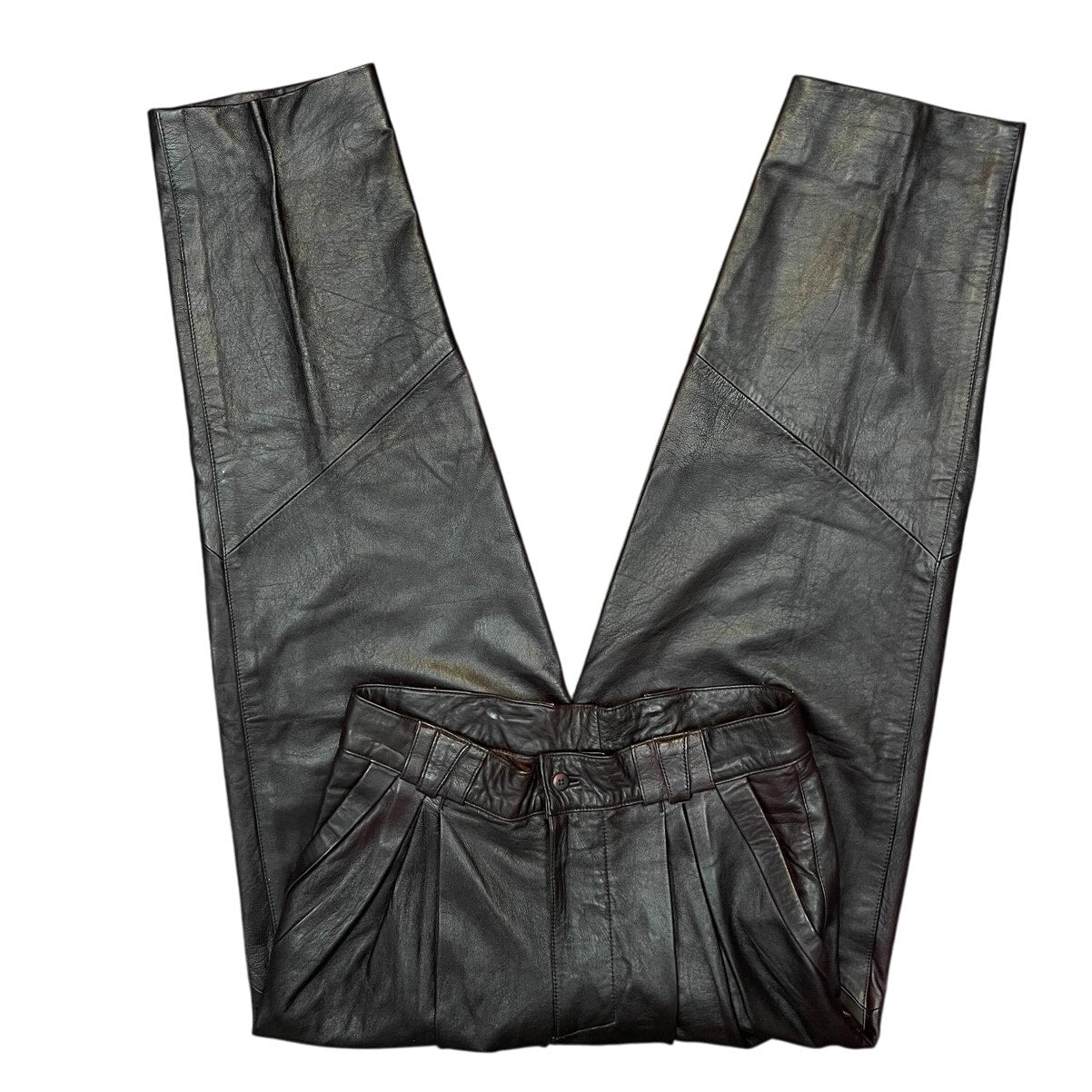 Vintage Skin Tanned Genuine Leather Pants