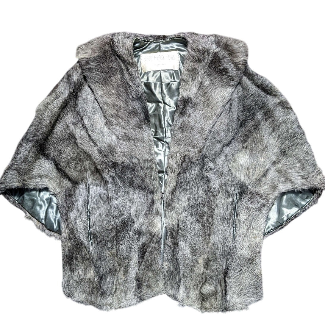 Fred Percz Furs Grey Capelet / Shawl