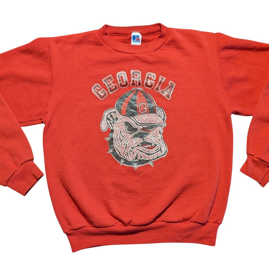 Vintage Russel Athletics Red Georgia Bulldogs Sweater