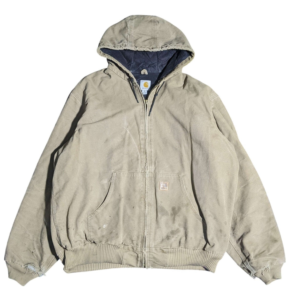 Brown/Beige Carhartt Hooded Jacket