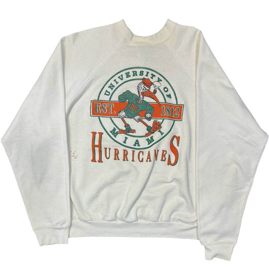 Tultex Vintage 90s Miami Hurricanes Sweatshirt