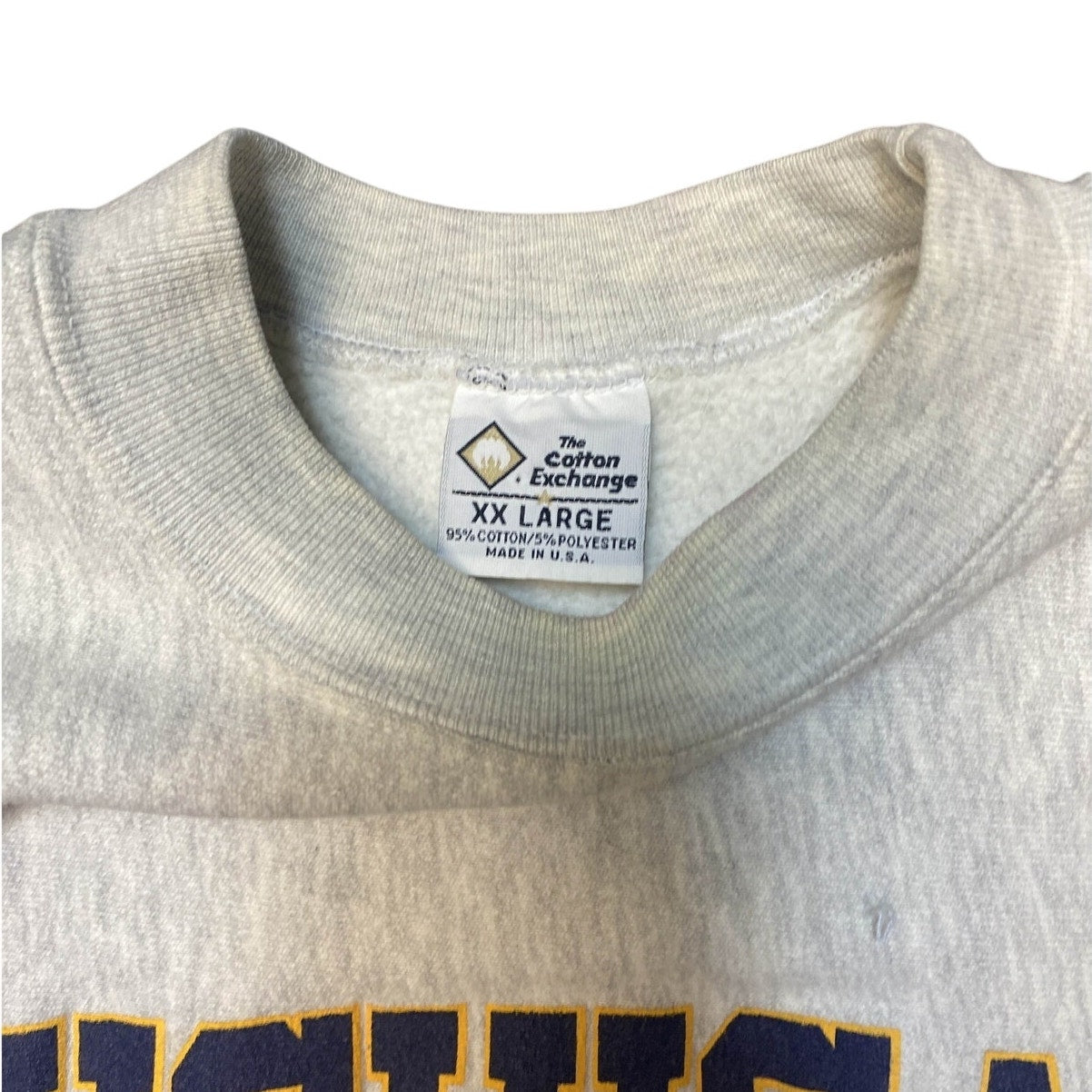 The Cotton Exchange Michigan Athletic Crewneck Pullover