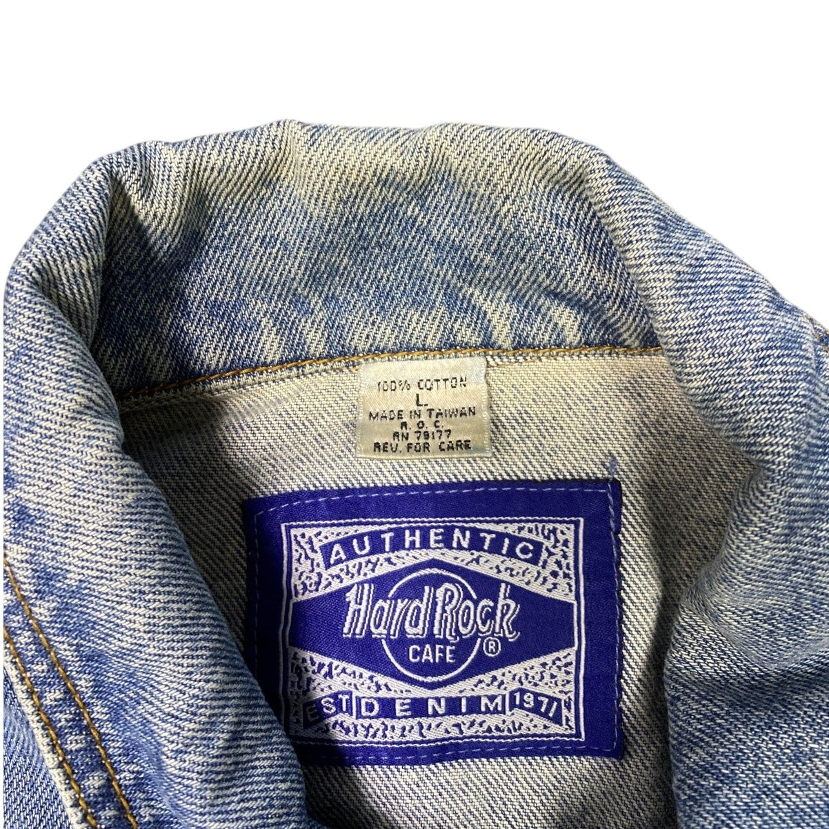 Authentic Hard Rock Cafe Blue Jean Jacket