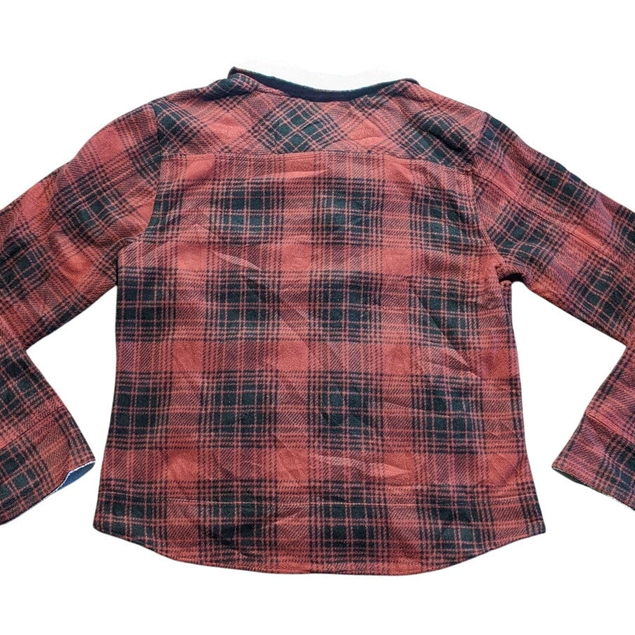 Red Carhartt Plaid Fleece Jacket