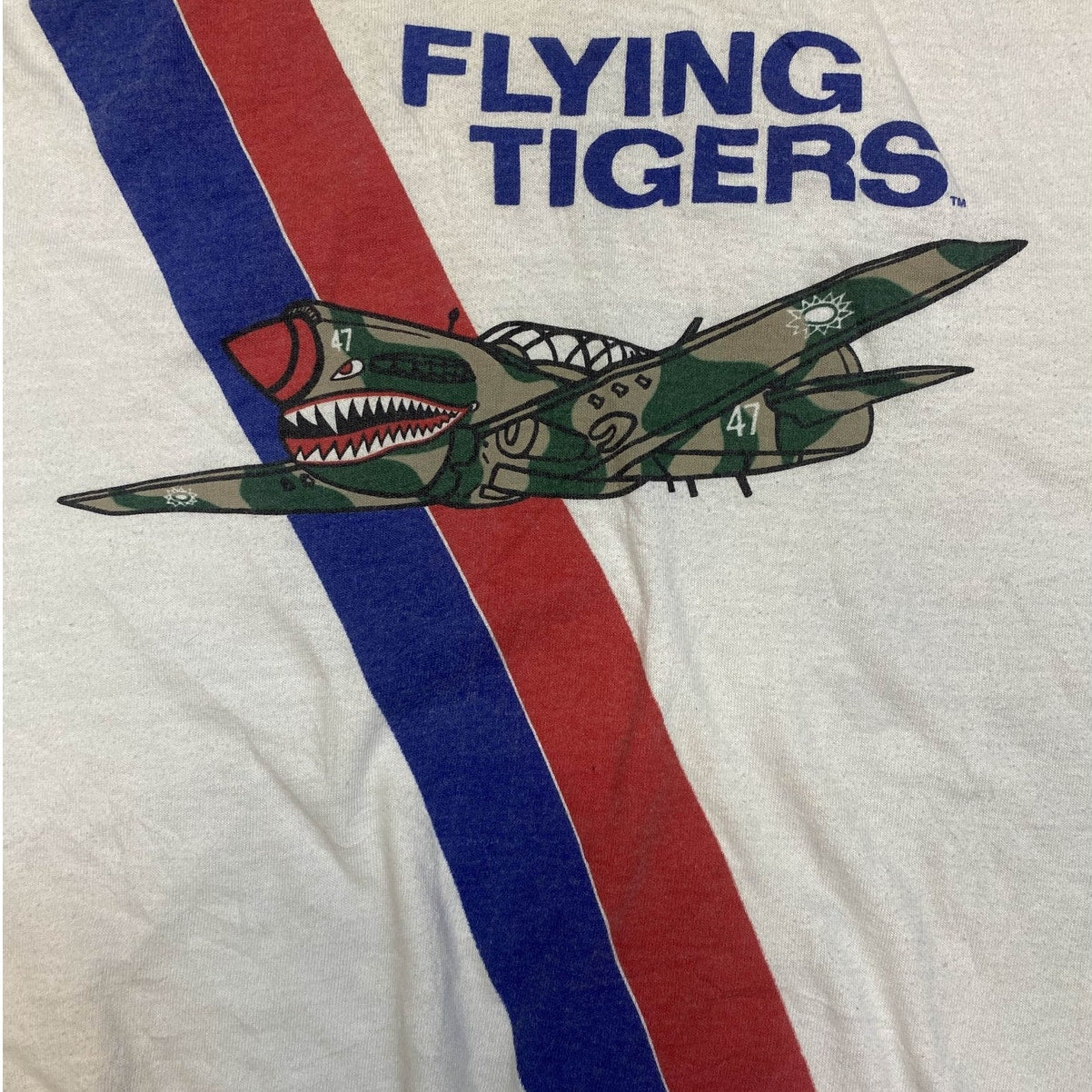 Vintage Flying Tigers White Hoodie