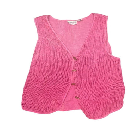 Classic Victoria Jones Pink Knitted Vest