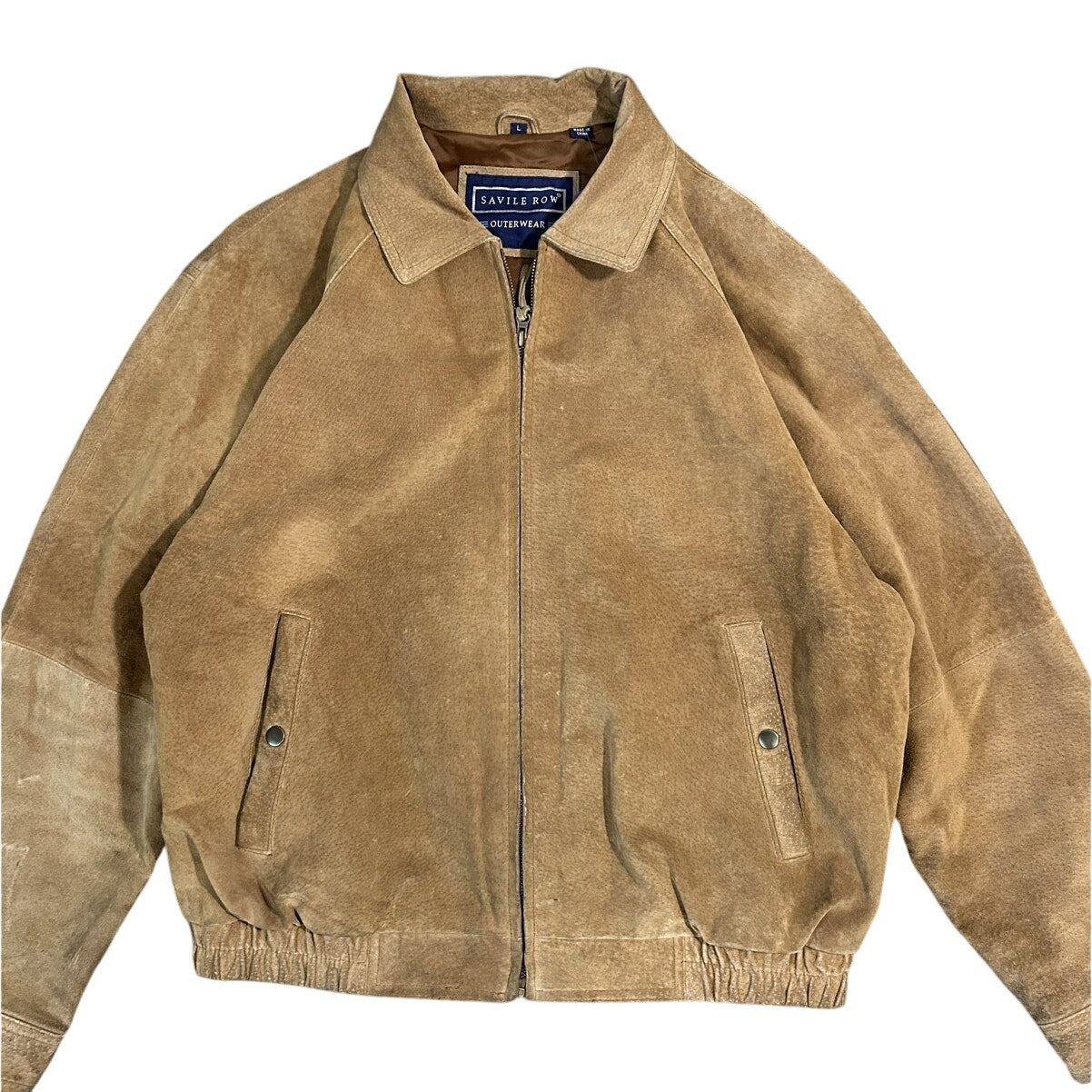 Savile Row Outerwear Brown Suede Bomber