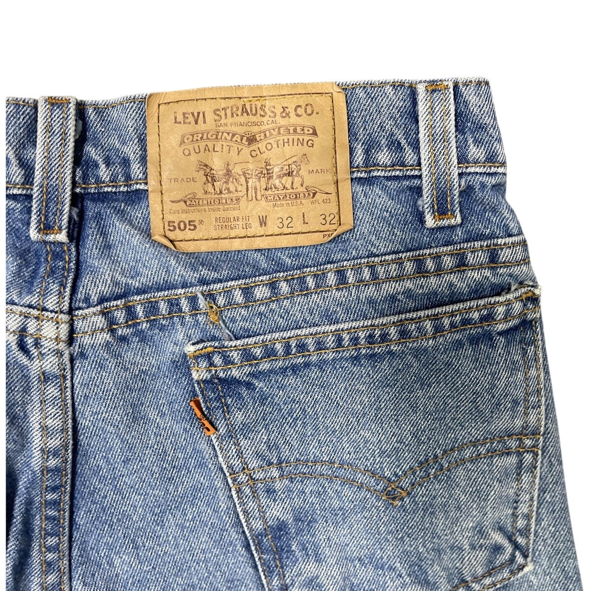 Levi’s 505 Straight-leg Blue Jeans