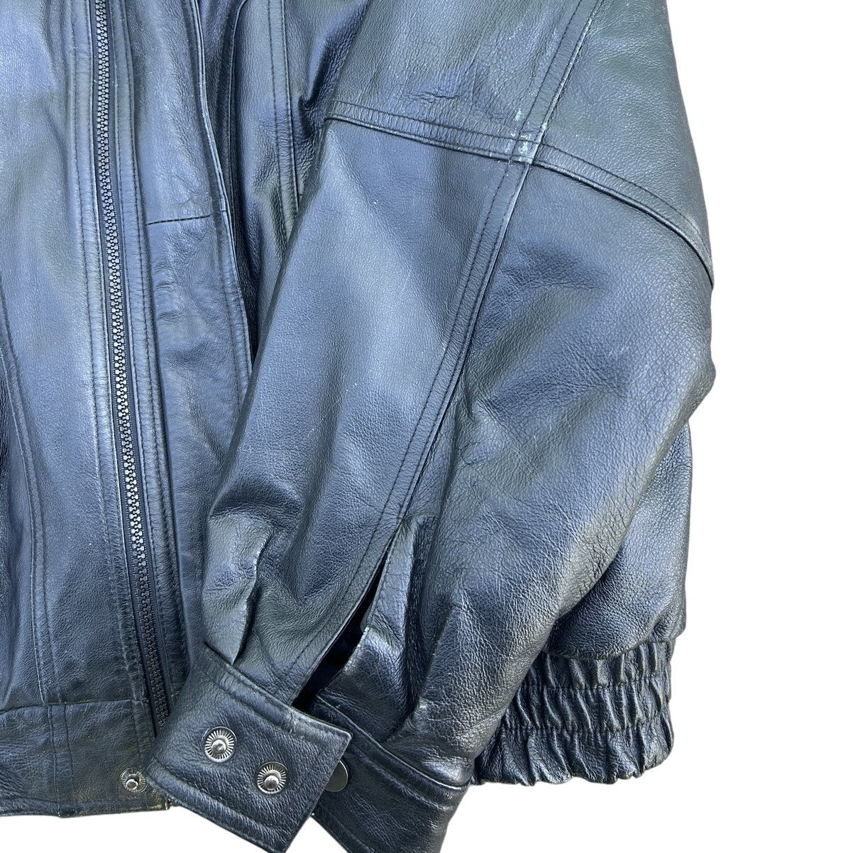 Men’s Charles Klein Bomber Leather Jacket