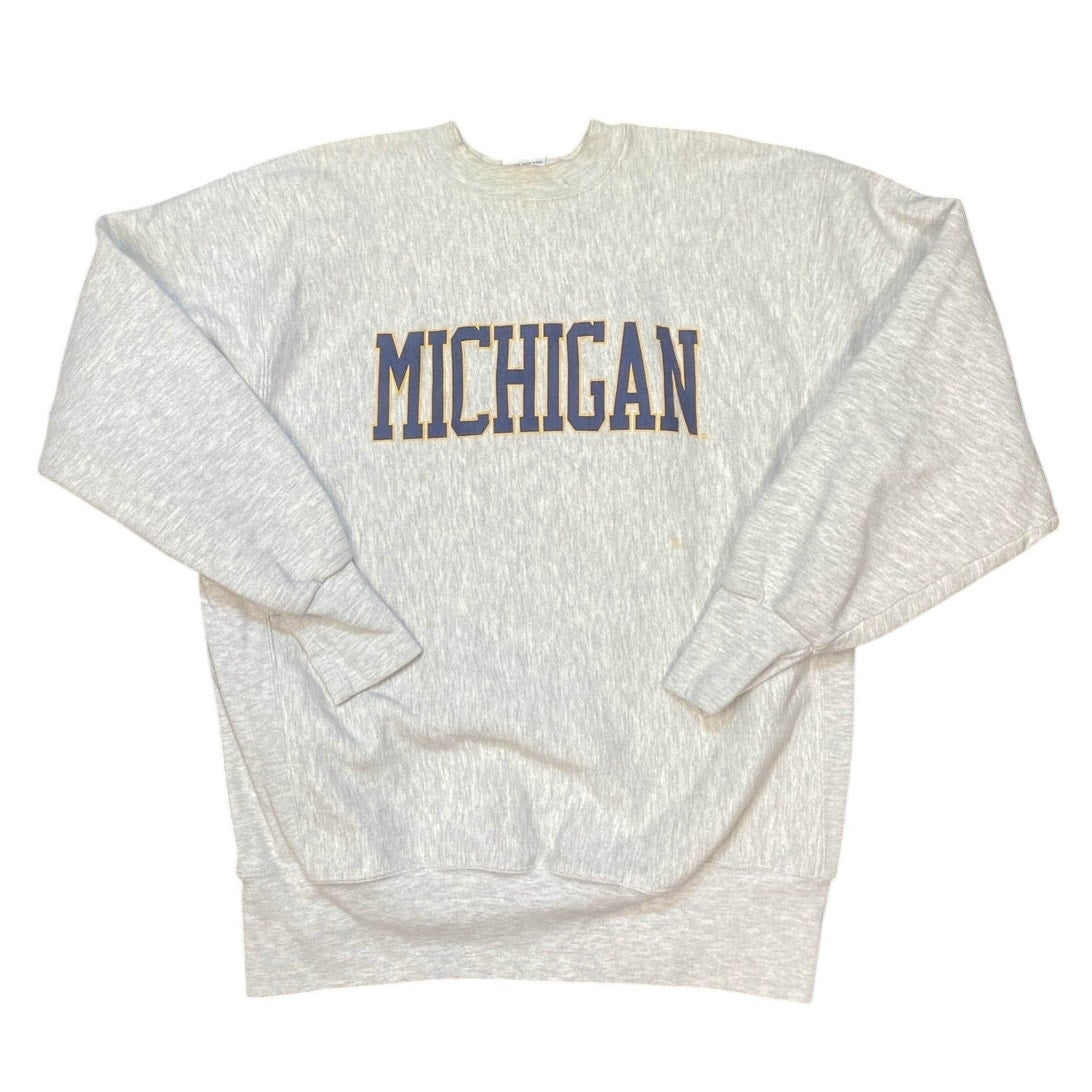 The Cotton Exchange Michigan Athletic Crewneck Pullover