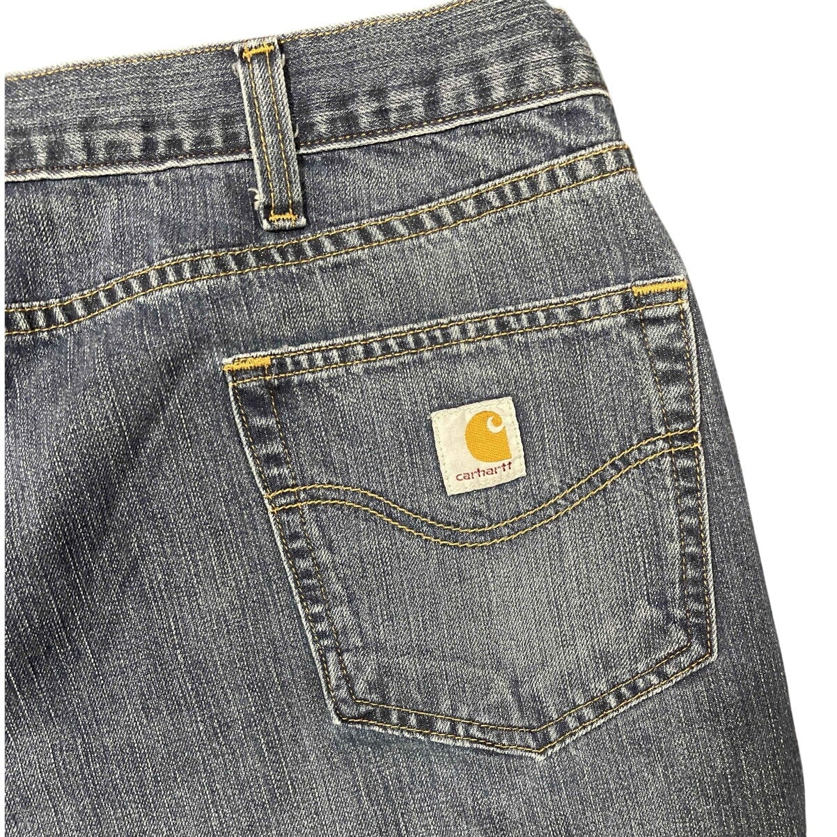 Carhartt Denim Washed Jeans with Gold Lining