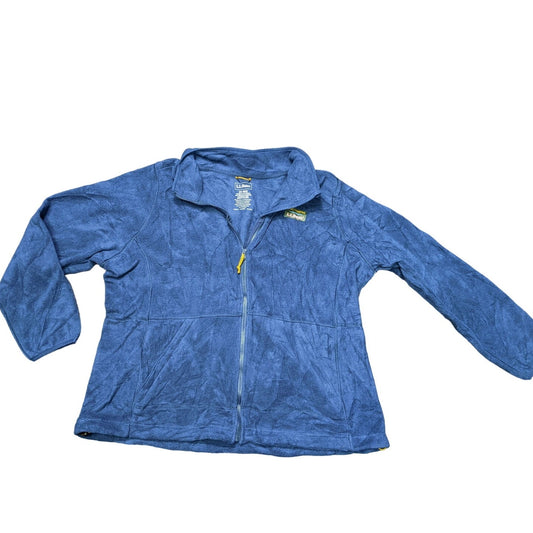 L.L Bean Women's Navy Blue Fleece Zip Up Jacket