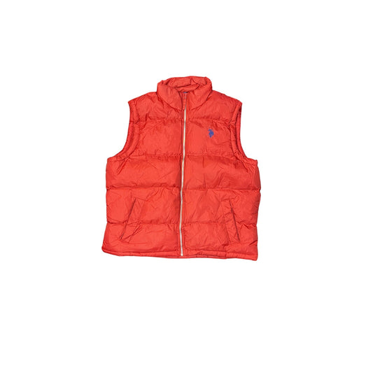 U.S. Polo Assn. Red Puffer Vest