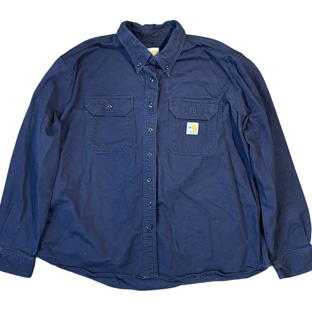 Men’s Carhartt FR Navy Button-Up Shirt