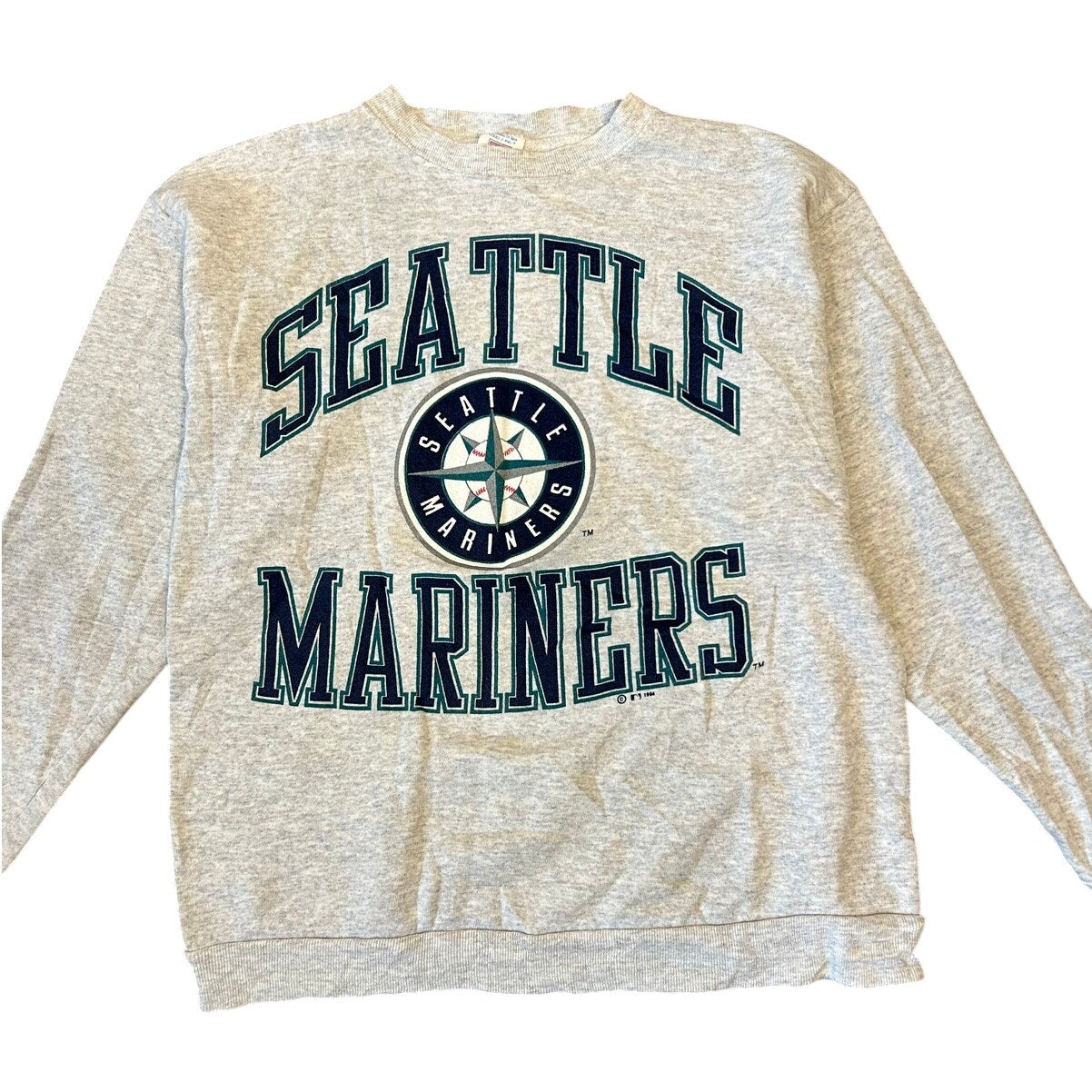 Vintage 1994 Logo 7 Seattle Mariners Crewneck Sweatshirt