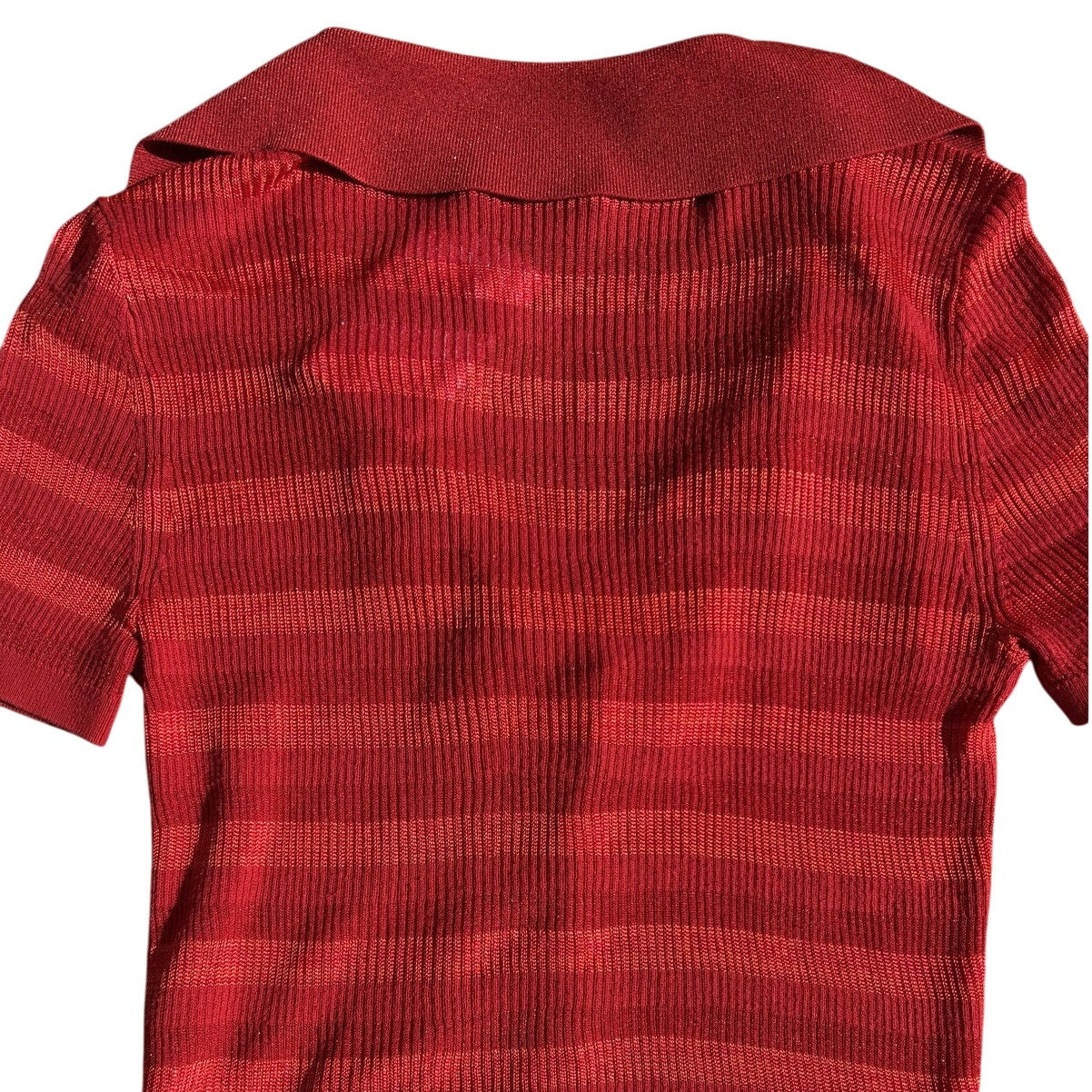 Alice+Olivia Martha Striped Polo Blouse