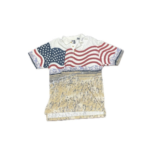 Tabasco Men’s Camo American Flag Polo