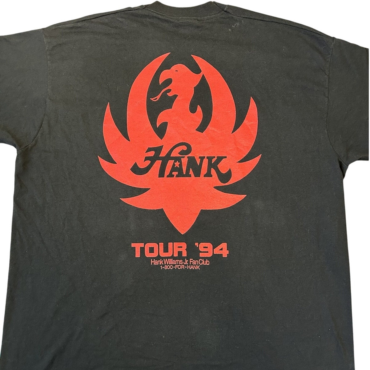 Vintage 1994 Hank Williams Jr Bocephus Fan Club Tour Shirt