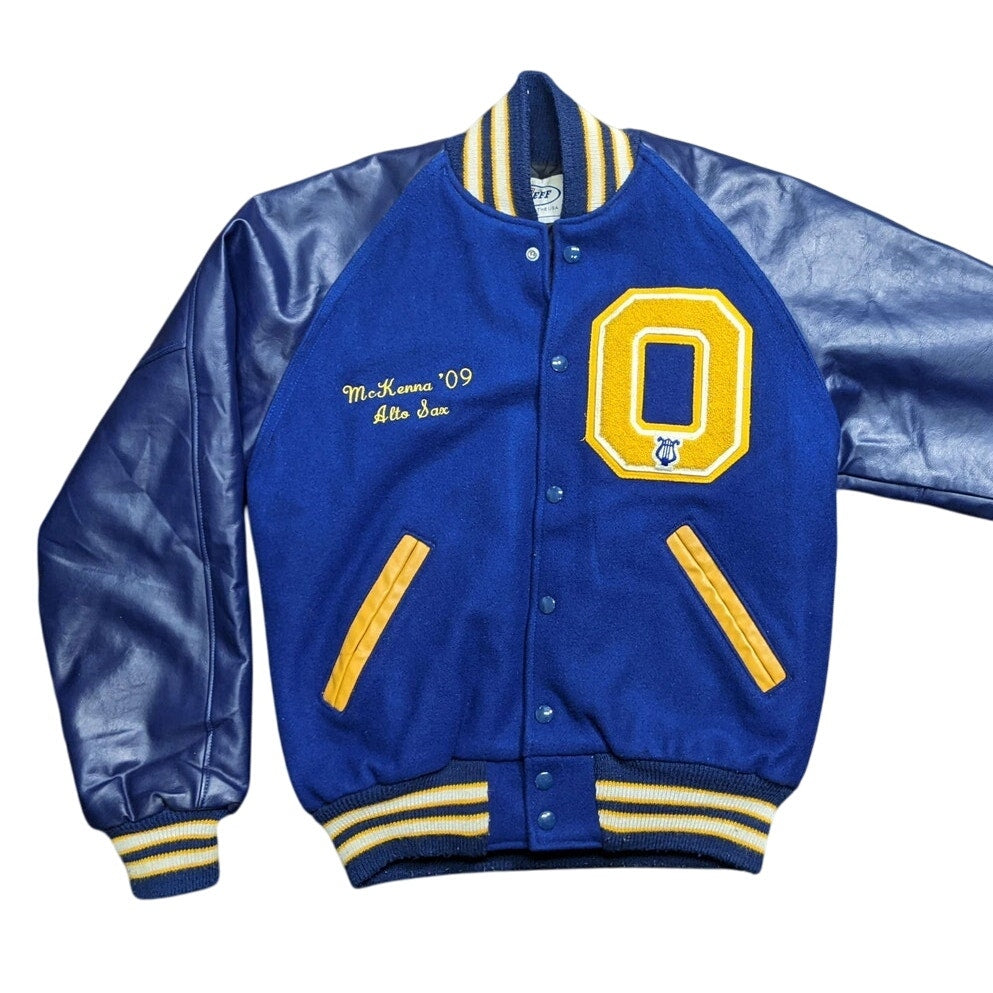 Neff Navy Blue 2009 Oxford Charger Band Varsity Jacket