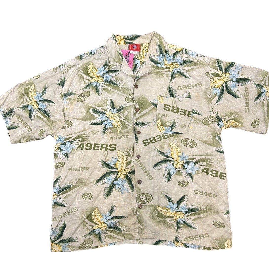 Men’s NFL San Francisco 49ers Hawaiian Button-Up Shirt