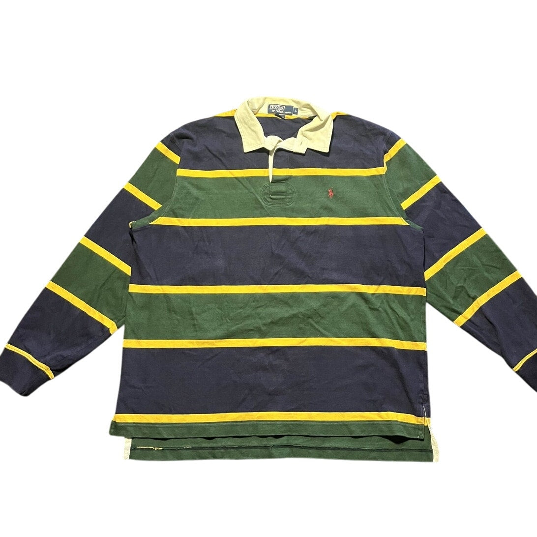 Polo by Ralph Lauren Striped Rugby Long-sleeve