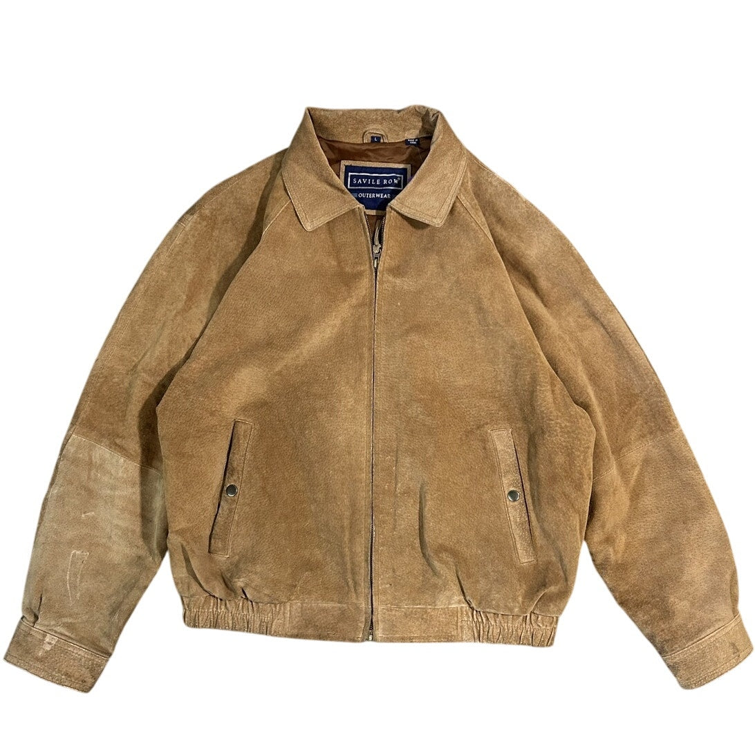 Savile Row Outerwear Brown Suede Bomber