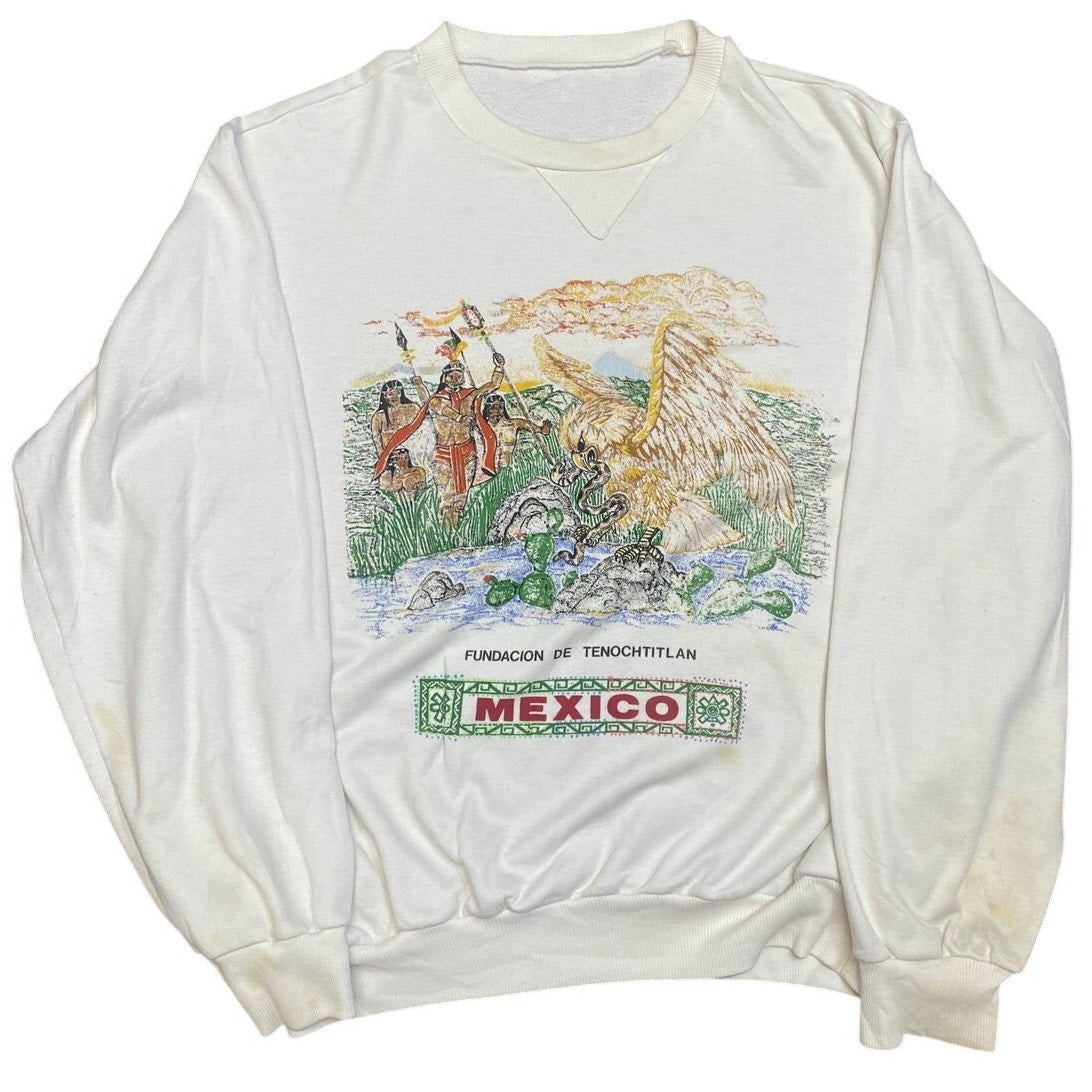 Vintage Mexico Graphic Crewneck Pullover