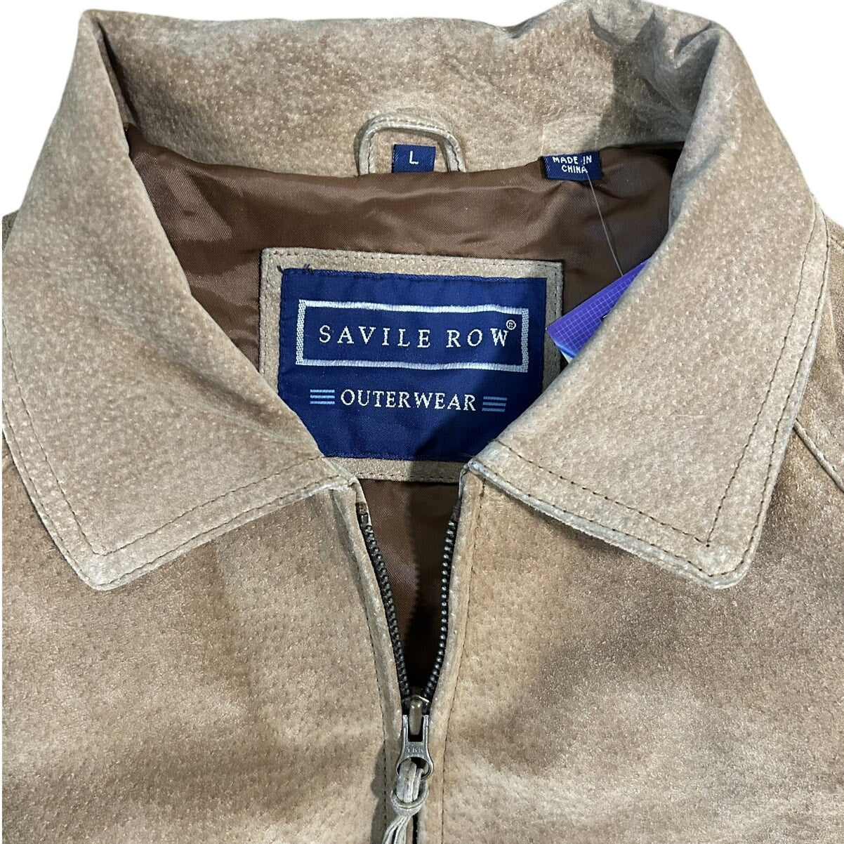 Savile Row Outerwear Brown Suede Bomber